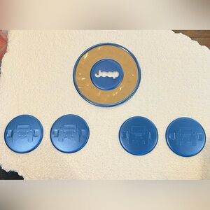 JEEP Blue Steering Wheel & A/C Vent Covers